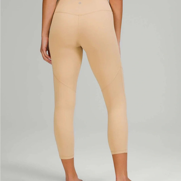 🆕🧡 Lululemon Nulu High Rise Yoga Crop 23” - Pecan Tan - Picture 12 of 12